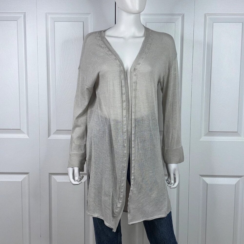 PATRIZIA LUCA women's long cardigan large LIKE NEW!!